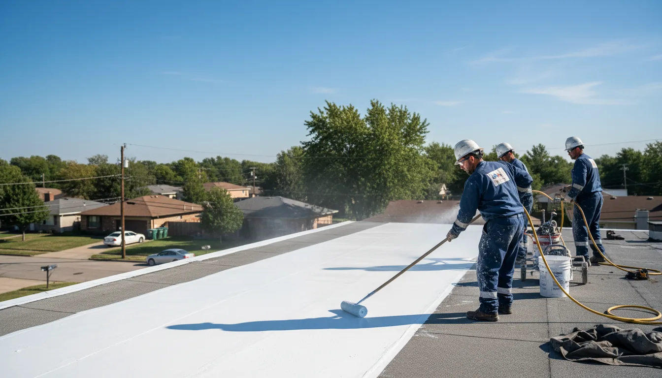 Commercial roof coating in White Cottage, OH near me